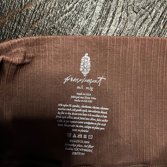 FP Movement Happiness High-Rise 7/8 Length Good Karma Leggings in Nutmeg M/L - Picture 7 of 14